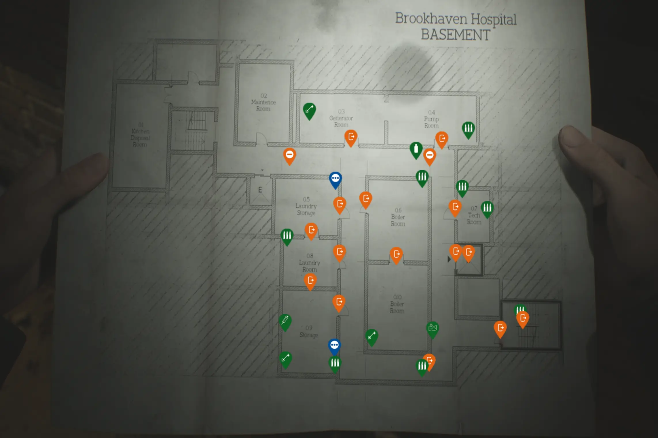 Brookhaven Hospital Basement